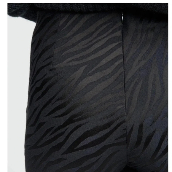 Rag & Bone Simone zebra stripe crop pants navy Size 4 - Picture 4 of 10